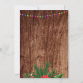 Uitnodiging voor Tropische Kerst Luau-partij (Achterkant)