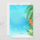 Uitnodiging voor Tropische kerstaven (Achterkant)