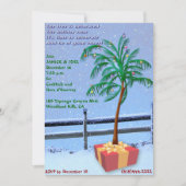 Uitnodiging voor Tropische kerstfeestdagen (Voorkant)