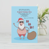 Uitnodiging voor Tropische kerstfeestdagen (Staand voorkant)