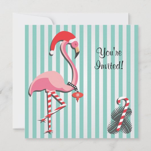 Uitnodiging voor tropische kerstfeestdagen met Fla (Achterkant)