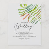 Uitnodiging voor tropische lekkage-uitwijking (Voorkant)