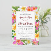 Uitnodiging voor tropische plunjestuwebomen (Staand voorkant)