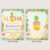 Uitnodiging voor tropische verjaardag Hawaiian Inv