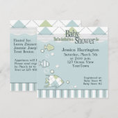 Uitnodiging voor tropische vissoorten Baby shower (Voorkant / Achterkant)