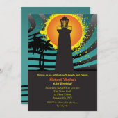 Uitnodiging voor tropische vuurtoren (Voorkant / Achterkant)