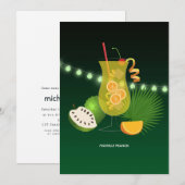 Uitnodiging voor tropische zomerbakken (Voorkant / Achterkant)