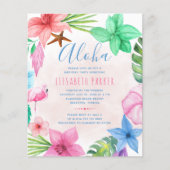 Uitnodiging voor Tropische zomerbudgetfeestdag (Voorkant)