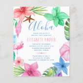 Uitnodiging voor Tropische zomerbudgetfeestdag (Voorkant)