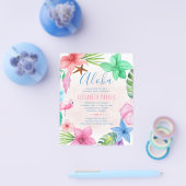 Uitnodiging voor Tropische zomerbudgetfeestdag Flyer (Enkel)