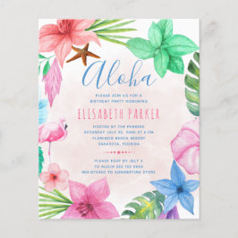 Uitnodiging voor Tropische zomerbudgetfeestdag Flyer