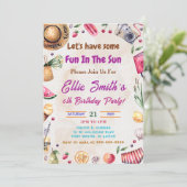 Uitnodiging voor tropische zomervakantie in de Oos (Staand voorkant)