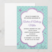 Uitnodiging voor trouwdag onder de zee (Voorkant / Achterkant)