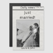 uitnodiging voor trouwfeest en feesten magnetische uitnodiging (Voorkant / Achterkant)