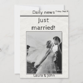 uitnodiging voor trouwfeest en feesten magnetische uitnodiging