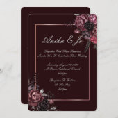 UITNODIGING VOOR TROUWFEest MET MOoie HERFSTKLEURE (Voorkant / Achterkant)