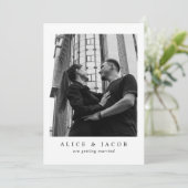 Uitnodiging voor trouwfoto's met RSVP (Staand voorkant)