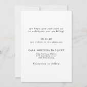 Uitnodiging voor trouwfoto's met RSVP (Achterkant)