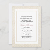 Uitnodiging voor trouwjubileum in roomkleurig en w (Voorkant)