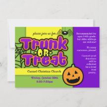 Uitnodiging voor Trunk or Treat