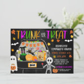 Uitnodiging voor Trunk or Treat (Staand voorkant)
