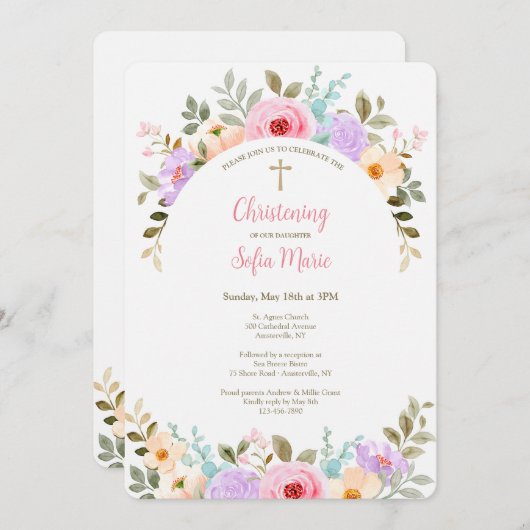 uitnodiging voor tuinboog (Voorkant / Achterkant)