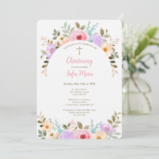 uitnodiging voor tuinboog (Staand voorkant)