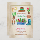 Uitnodiging voor tuinbouwonderdelen (Voorkant / Achterkant)