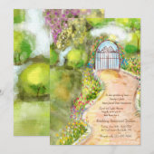 uitnodiging voor tuinpad (Voorkant / Achterkant)