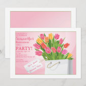 Uitnodiging voor Tulpen Retirement Party (Voorkant / Achterkant)