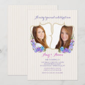 Uitnodiging voor twee Lijsten foto's (Voorkant / Achterkant)