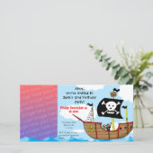 uitnodiging voor tweede piratenpartij (Staand voorkant)