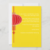 Uitnodiging voor tweekleppige Chinese lantaarnaarn (Achterkant)