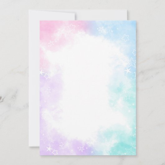 Uitnodiging voor Tweeling Ballerina (Achterkant)