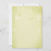 Uitnodiging voor twin baby shower 'Two Peas In A P (Achterkant)