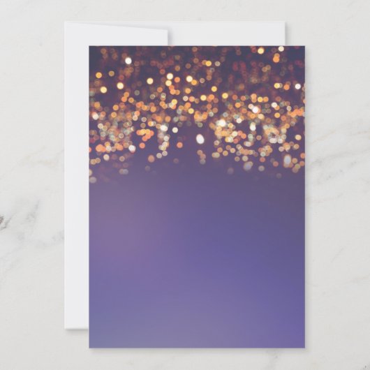 Uitnodiging voor Twinkle Lights Feest (Achterkant)