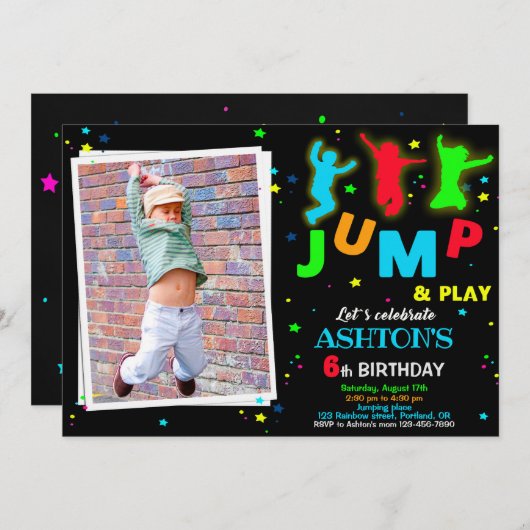 Uitnodiging voor uitnodigen voor het uitnodigen vo (Voorkant / Achterkant)