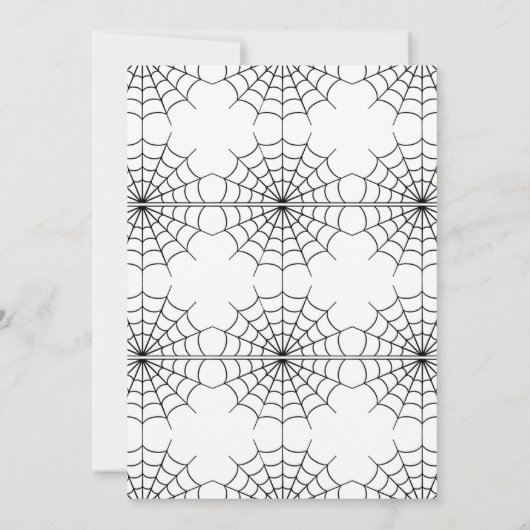 Uitnodiging voor uitnodiging in Haunted House Hall (Achterkant)