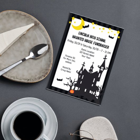 Uitnodiging voor uitnodiging in Haunted House Hall