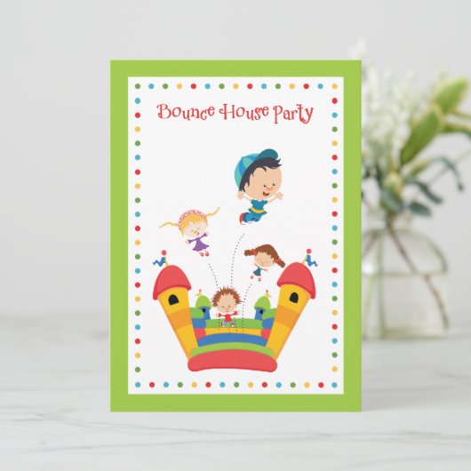 Uitnodiging voor uitnodiging op zaterdag (Staand voorkant)