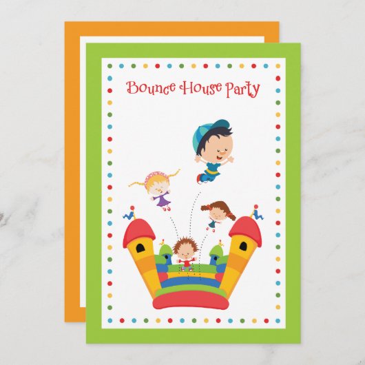 Uitnodiging voor uitnodiging op zaterdag (Voorkant / Achterkant)