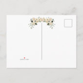 Uitnodiging voor uitstel van bruiloft in de lente (Achterkant)