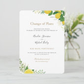 Uitnodiging voor uitstel van de bruiloft gewijzigd (Staand voorkant)