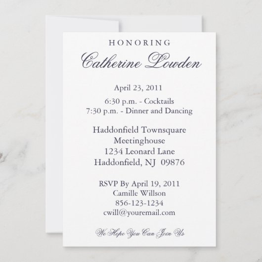 Uitnodiging voor uittredende partij (Achterkant)