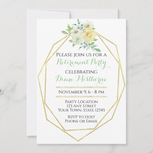 Uitnodiging voor uittredingspartij legant (Voorkant)