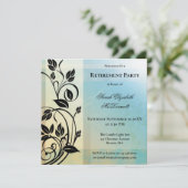 Uitnodiging voor  uittredingspartij van legant (Staand voorkant)