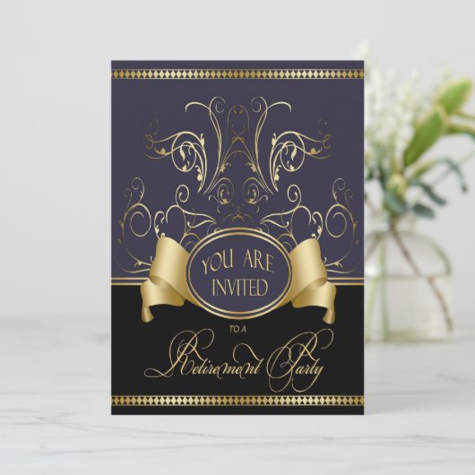 Uitnodiging voor uittredingspartij voor leganten i (Staand voorkant)