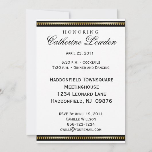 Uitnodiging voor uittredingspartij voor leganten i (Achterkant)