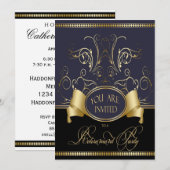 Uitnodiging voor uittredingspartij voor leganten i (Voorkant / Achterkant)