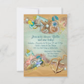 Uitnodiging voor Under the Sea Baby Shower (Achterkant)